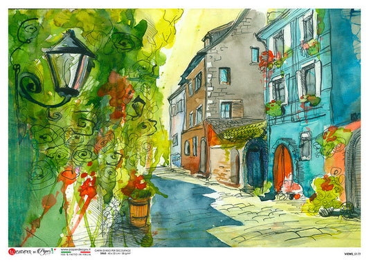 Paper Designs Colorful Streetscape Views 0179