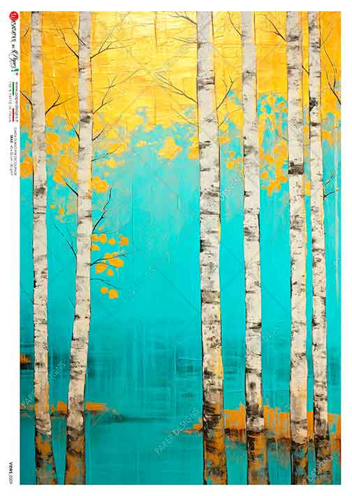 Paper Designs Birch Trees V