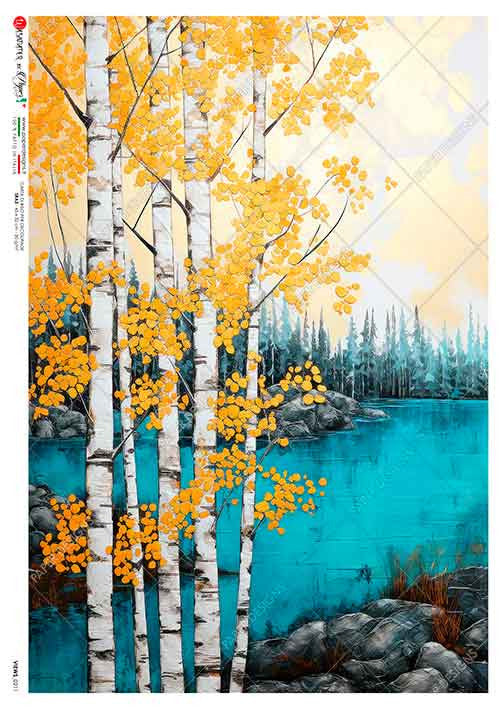 Paper Designs Birch TreesVII