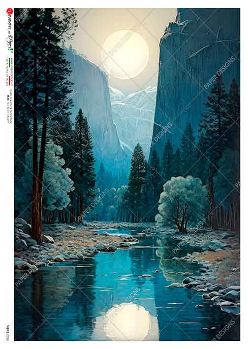 Paper Designs Night Mountain View IV