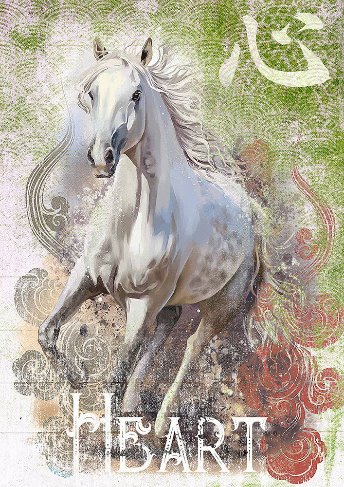 Paper Designs Heart Horse