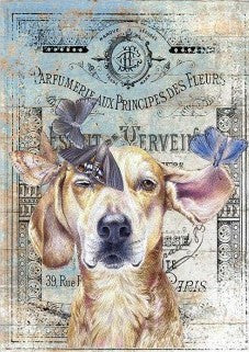 Paper Designs Dog with Butterflies