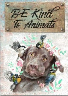 Paper Designs Dog with Birds