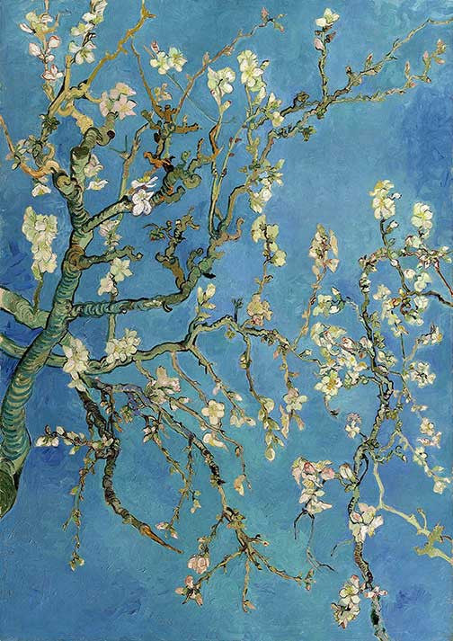 Paper Designs Teal Almond Blossoms Van Gogh