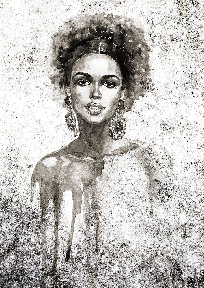 Graphite Watercolor Portrait