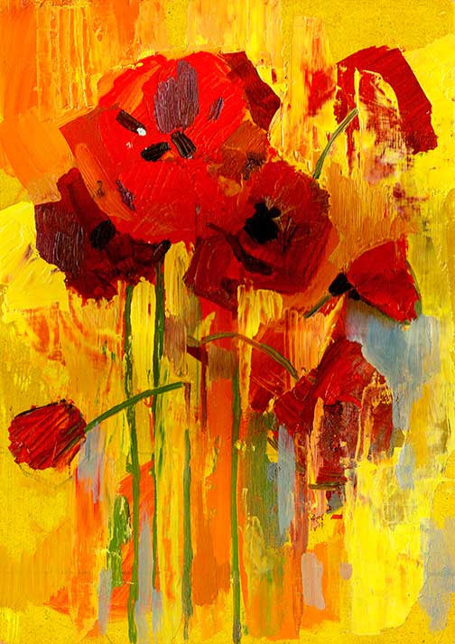 Paper Designs Bright Poppies