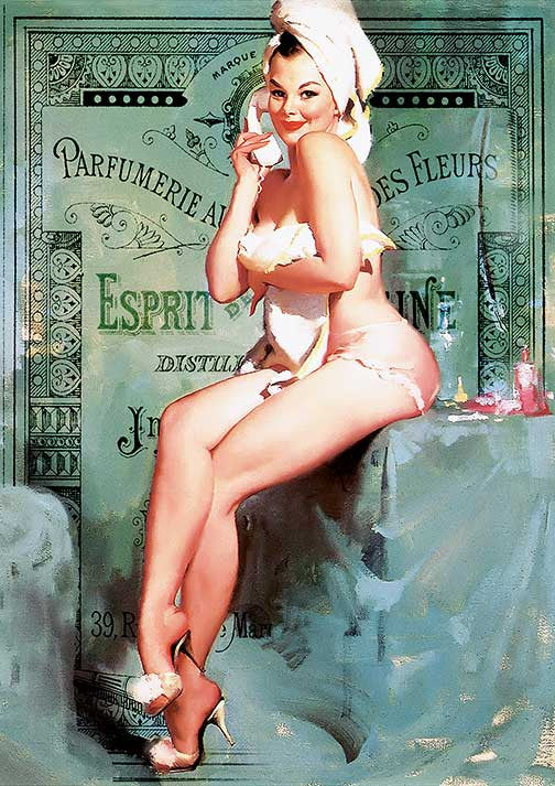 Paper Designs Pinup Bath Towel