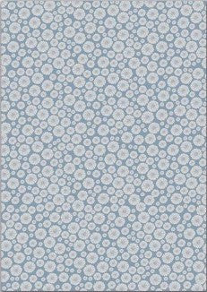 Paper Designs White on Blue
