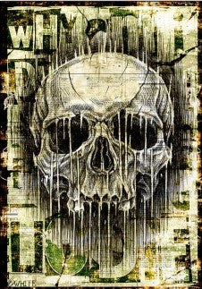 Paper Designs Dripping Skull