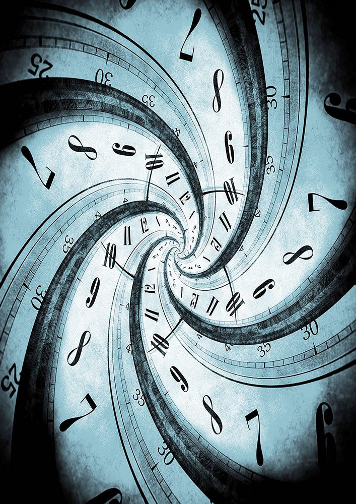Blue Clock Swirl