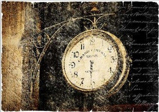 Paper Designs Antique Mounted Clock