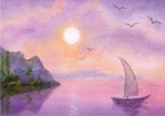 Paper Designs Sailing at Sunrise