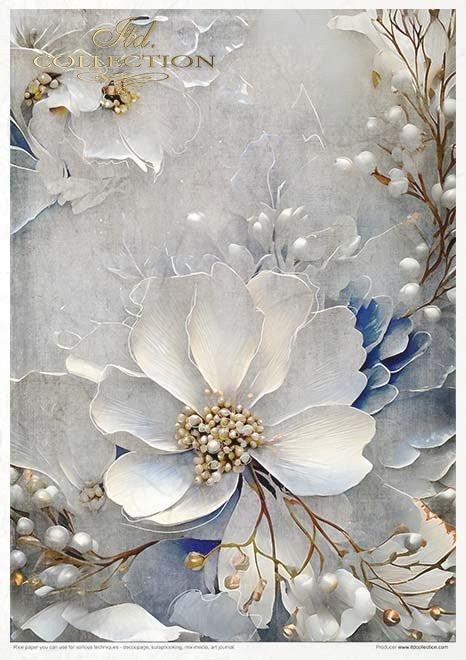 ITD Collection Rice Paper Pack Winter Bouquet