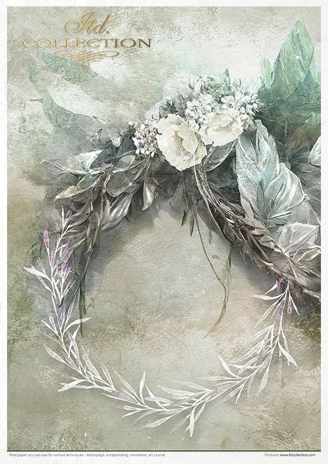 ITD Collection Rice Paper Pack of 11 A4 Winter Love Story