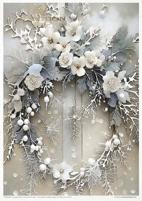 ITD Collection Rice Paper Pack Winter Bouquet