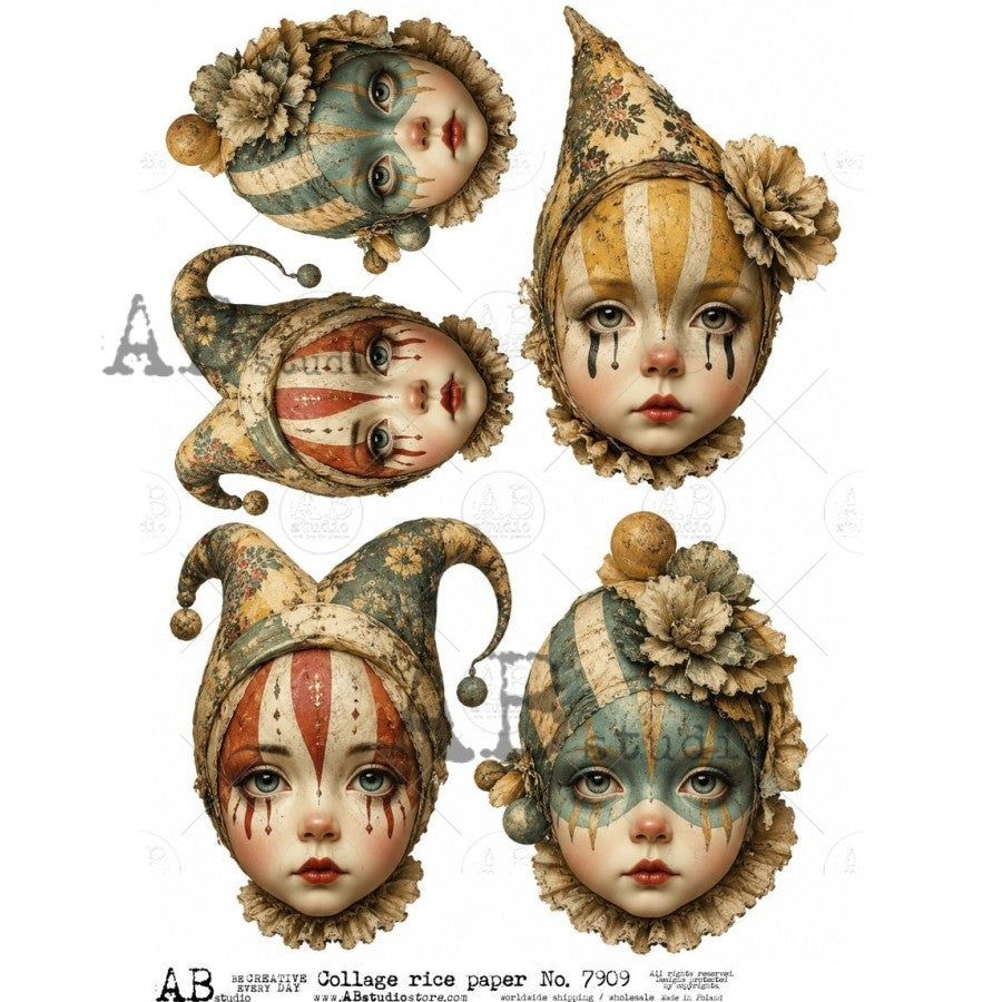 Collage rice paper A4 ID-7909