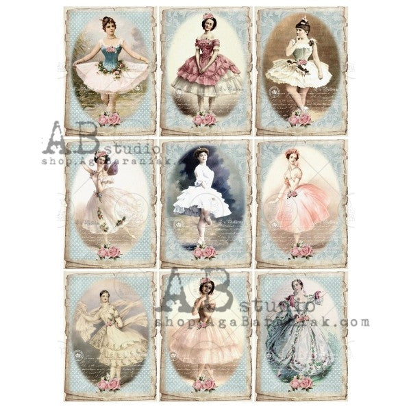 AB Studios Rice Paper A4 Mini Dancers