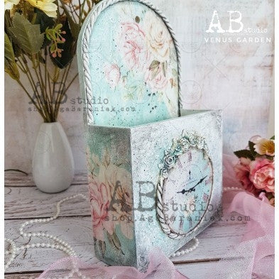 Soft Botanical Floral Pattern Decoupage Paper – A4
