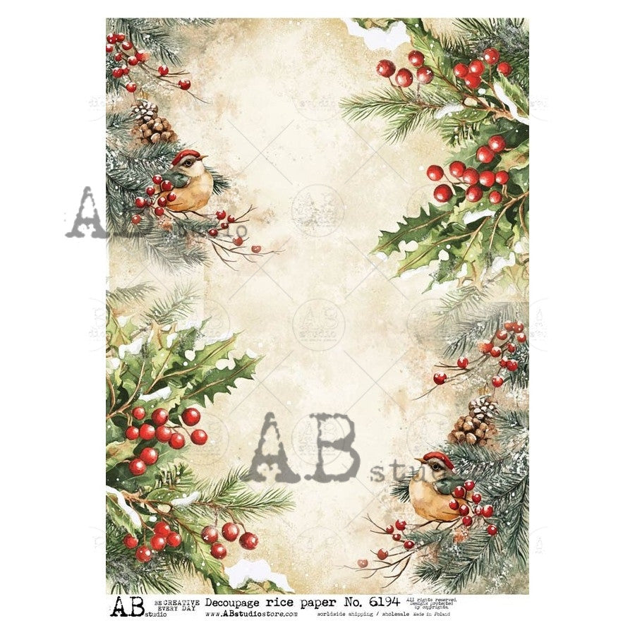 AB Studios Trimmings Background Rice Paper
