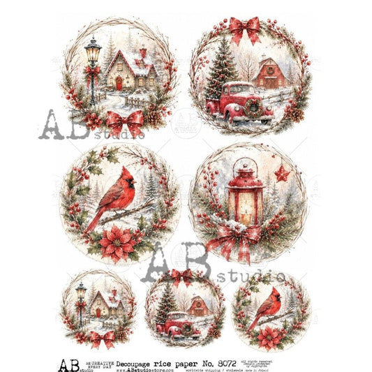 Decoupage rice paper A4 ID-8072