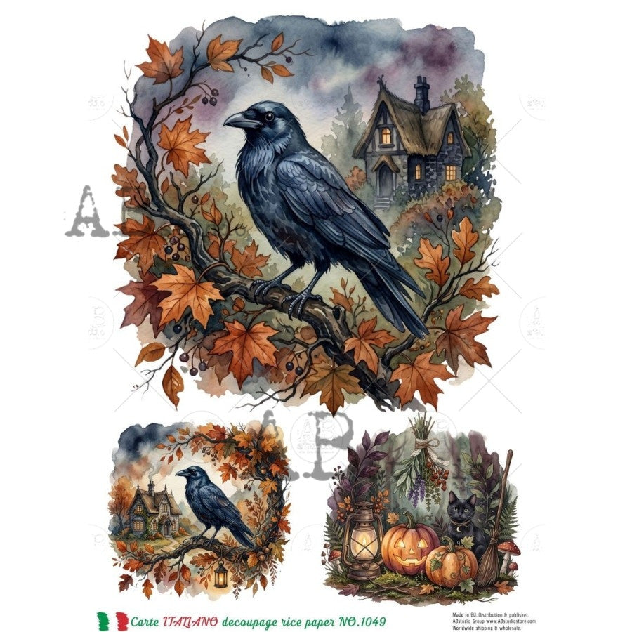 Decoupage rice paper Carte Italiano NO.1049