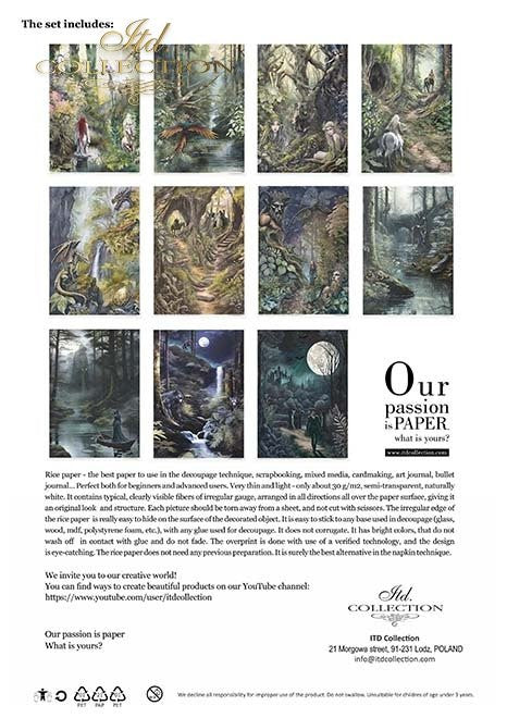 ITD Collection Rice paper Pack Mysterious Creatures