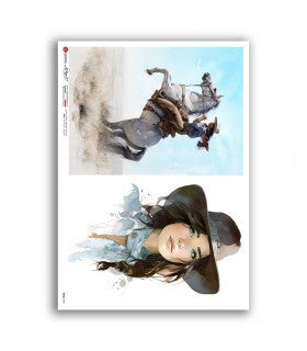 Western Rider and Cowgirl Portrait