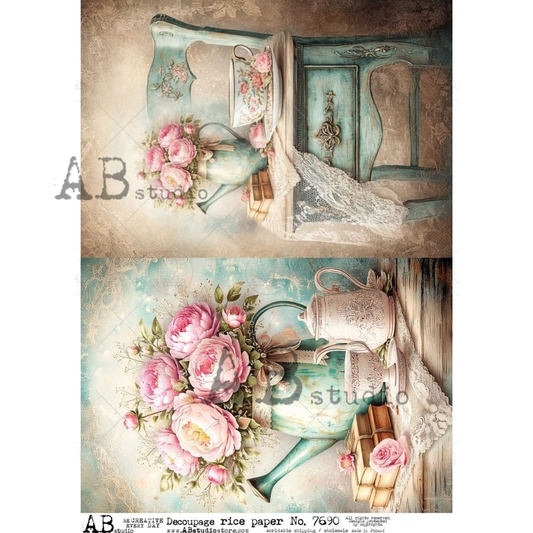 AB Studios Shabby Chic Peony