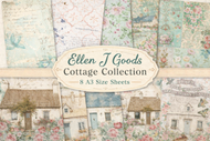 Ellen J Goods Cottages 2026 Complete Collection for Retailers (8 designs, 10 each A4, 6 each A3)