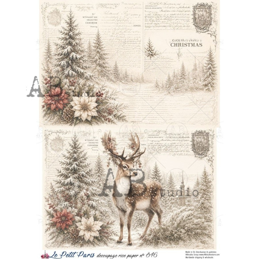 Le Petit Paris decoupage rice paper no 846