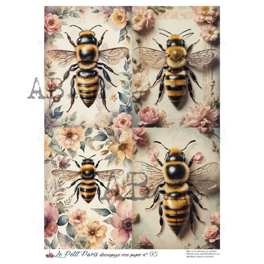 Decoupage rice paper Le Petit Paris A4 ID-95