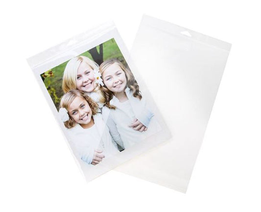 Clear Bags with Hangtag for Retail Packaging A4 papers