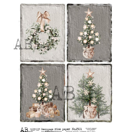 AB Studios Farmhouse Decorations A4 Rice Paper