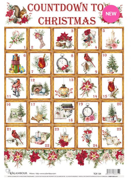 Calambour Christmas Advent Squares TCR 134 A3